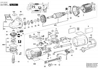 Bosch 0 601 345 641 GWS 9-150 C Angle Grinder GWS9-150C Spare Parts